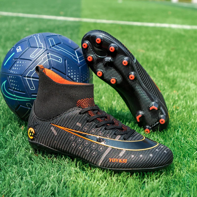 

Hniadia футбольная обувь превосходного качества футбольные Бутсы Assassin Chuteira Campo FG/TF Твердые шипованные кроссовки с сильным захватом сы