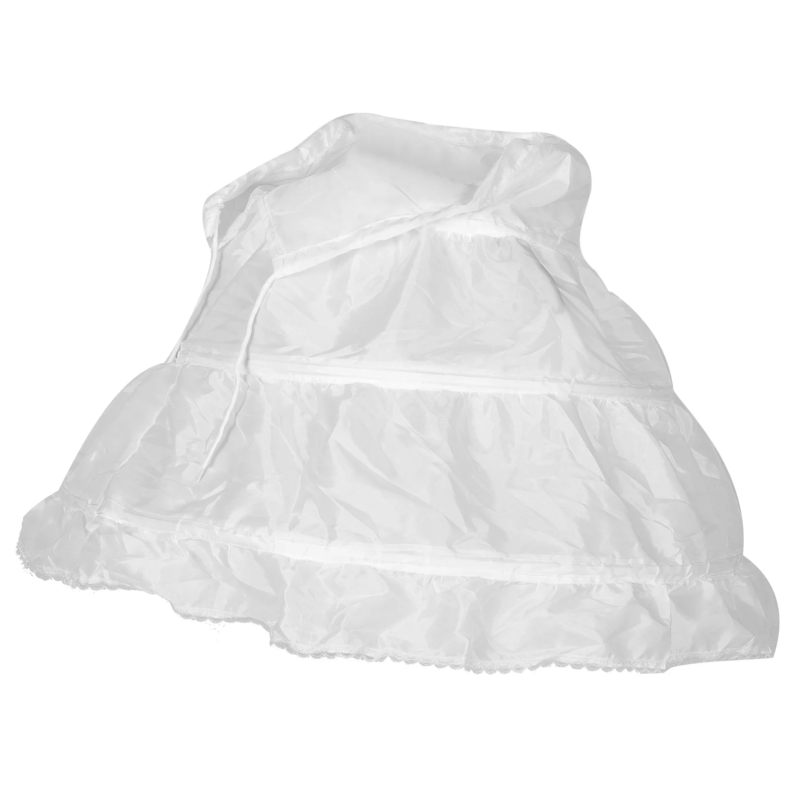 

Bubble Skirt Flower Girls Petticoat Multi-layer Hoop Dress Wedding Tutu Underskirt White Puffy