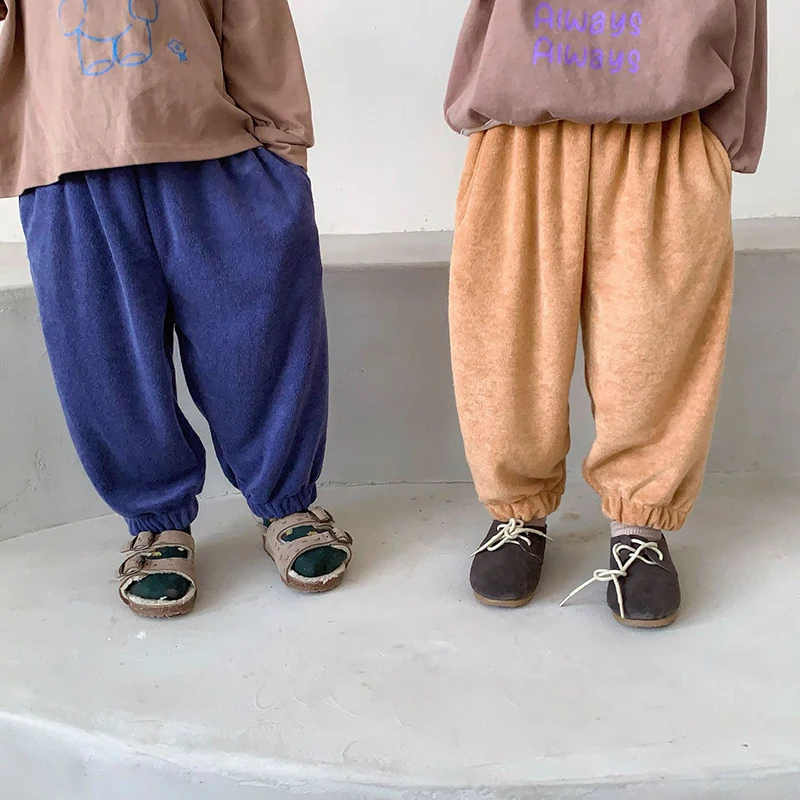 Детские брюки MILANCEL новые осенние с мультяшным тигром для девочек повседневные