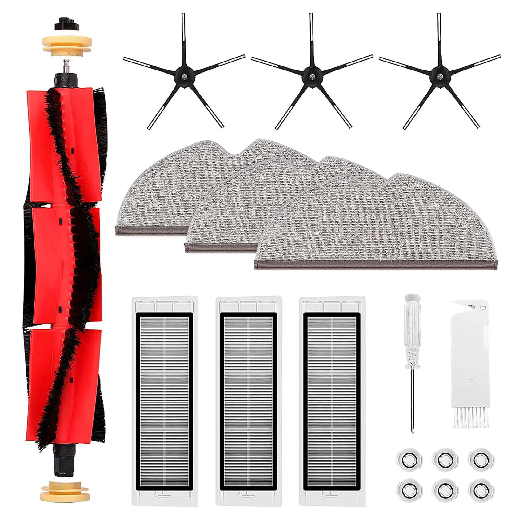 

Accessories Compatible for Xiaomi S5 Max S50, S51, S6, S60, S65, S6 Max V, S6 Pure Main Brush & Filter & Side Brush