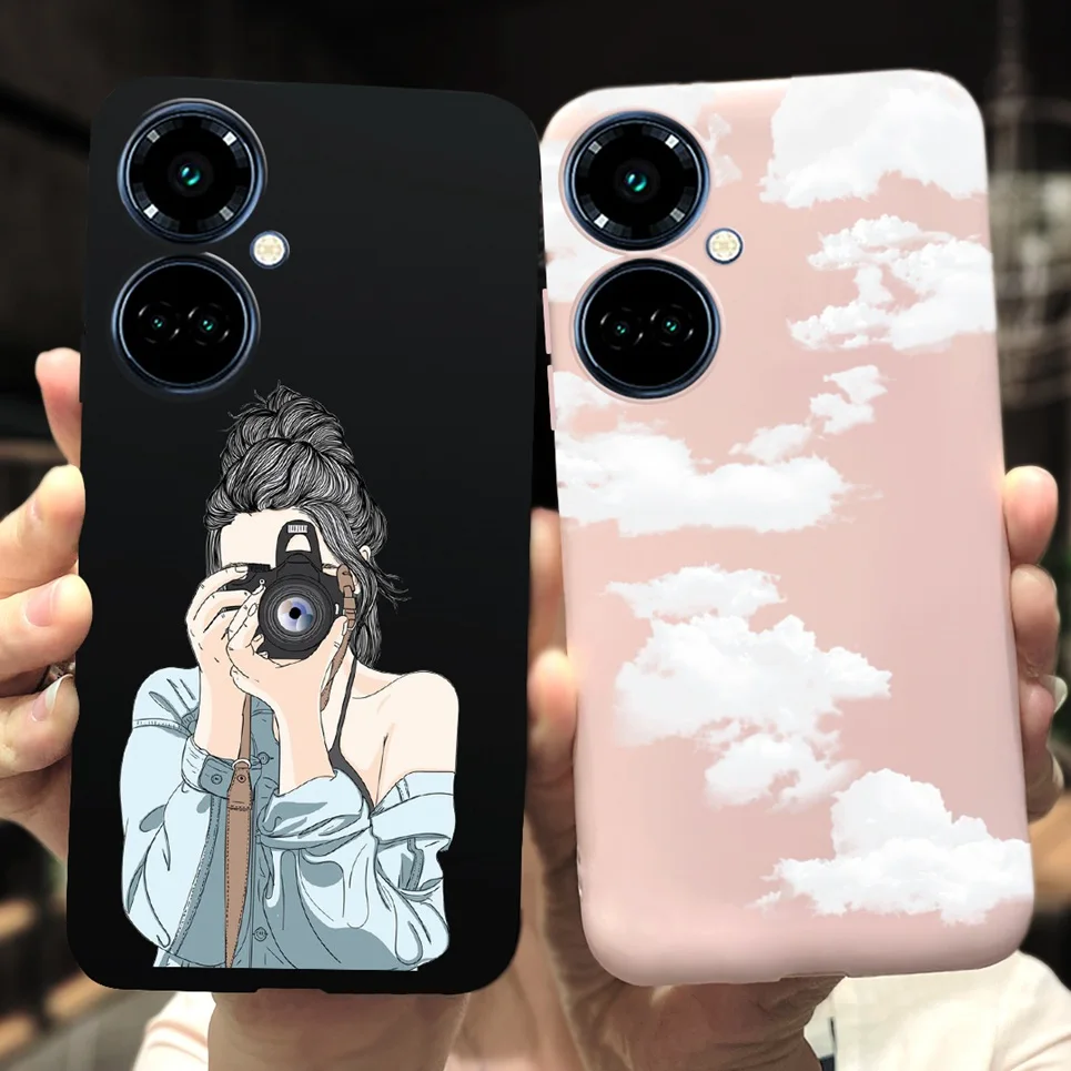 Чехол для Tecno Camon 19 / Camon19 Neo силиконовый защитный мягкий чехол из ТПУ Pro 4G Модный