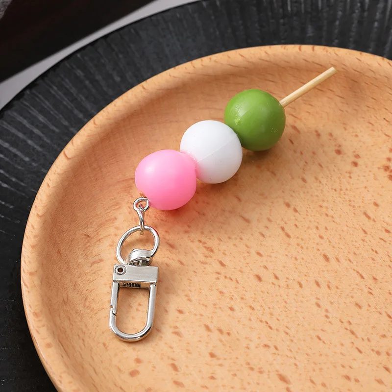 Брелок с имитацией фрикаделек креативная мода еда фрикадельки фруктовая модель