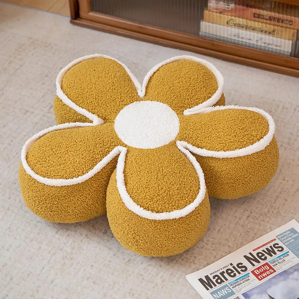 

Plush Pillow Flower Pillow Floor Cushion Soft Durable Stylish Decorative Throw Pillow for Aesthetic Home Décor Sunflower Pillow