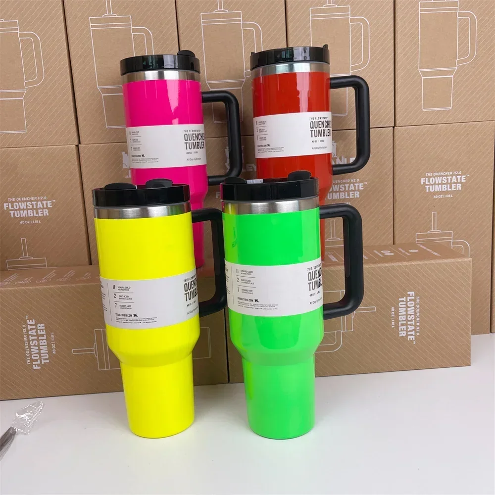 Вакуумный стакан с крышкой из нержавеющей стали, 40 унций | AliExpress