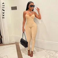 boozrey sexy sling straps basic jumpsuits for womens clothing solid color slim fit sleeveless dungarees sports streetwear 2022