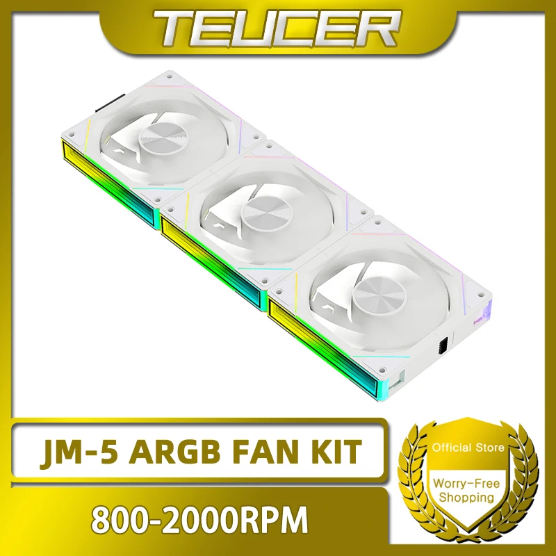 Вентилятор для ПК TEUCER JM-5 3-в-1 ARGB