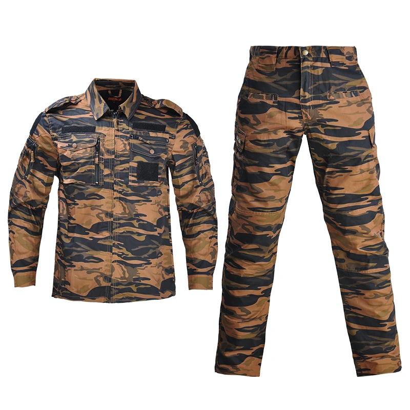 

Summer Hiking Jackets Pant Men Outdoor Camping Running Travel Tactical Uniform Mens Windproof Camouflage Battlefield Clothes Set