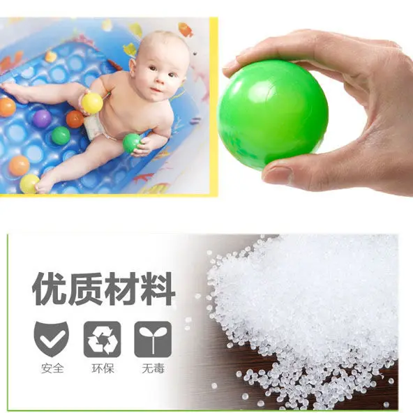 

2023 Eco-Friendly Colorful Ball Pit Soft Plastic Ocean Balls Water Pool Ocean Wave Ball Outdoor Toys for Children Kids Baby