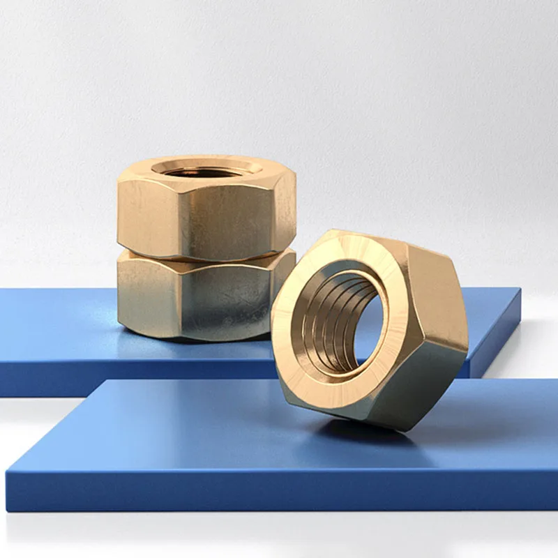 

10Pcs Copper Alloy Hexagon Nuts M1.4 M1.6 M2 M2.5 M3 M4 M5 M6 M8 M10 M12 M14 M16 M18 M20 M22 M24 Grade 4.8 Hex Nut
