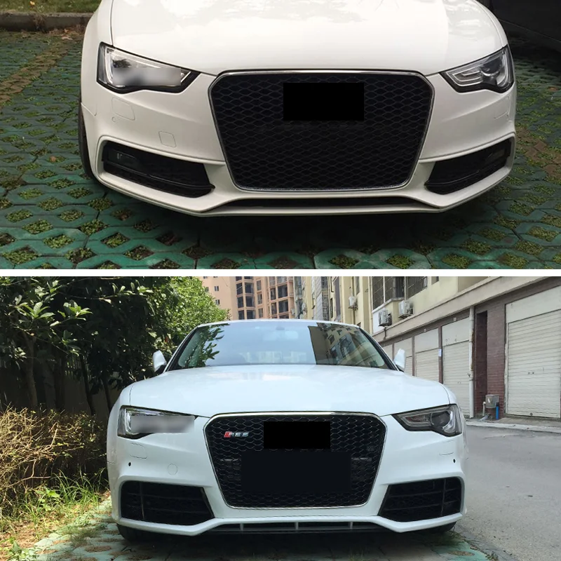 DCGO Решетка переднего бампера маска решетка радиатора средняя сетка для AUDI A5 2012 2013