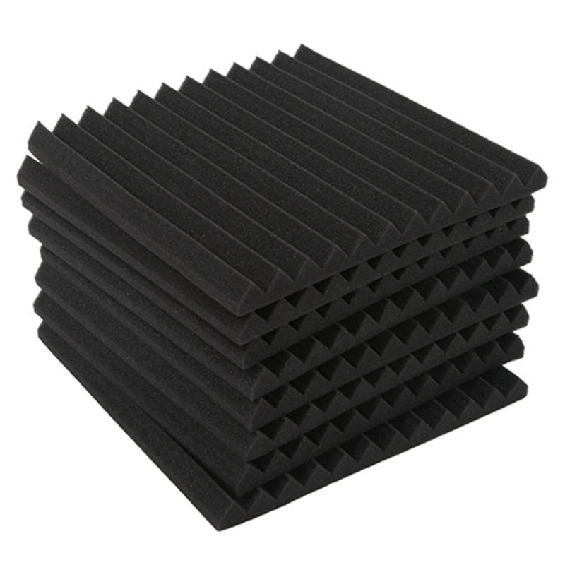 

Wedge Acoustic Foam With Adhesive Tape 8 Pcs Soundproof Panels,Silencing Sponge