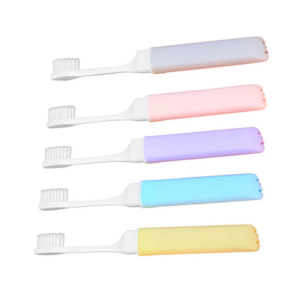 

Brush Travel Toothbrushes Teethportable Ortho Folding Camping Denture Kit Outdoor Trip Manualcleaner Handheld Fold False Hard