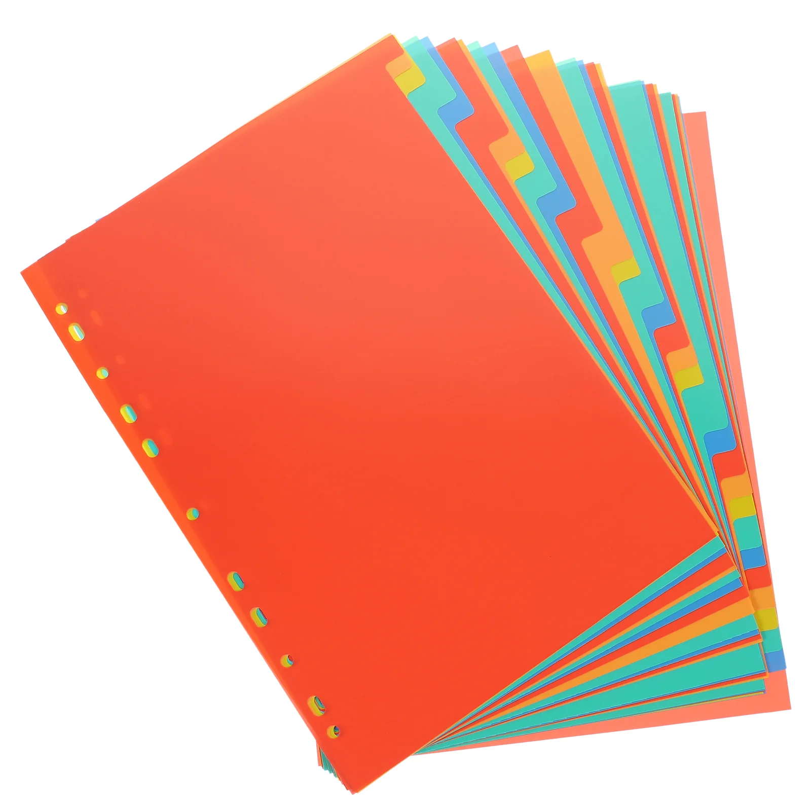 

31 Sheets Plastic File Folder Binder Parts Category Page Dividers Paper Tab Tabs Binders Bookbinder