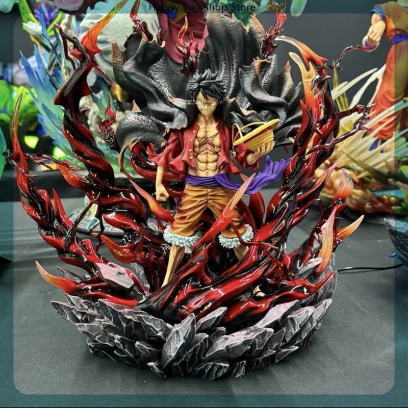 40 см цельная Луффи аниме Хаокуку Хаки фигурка модель Gk статуя коллекция