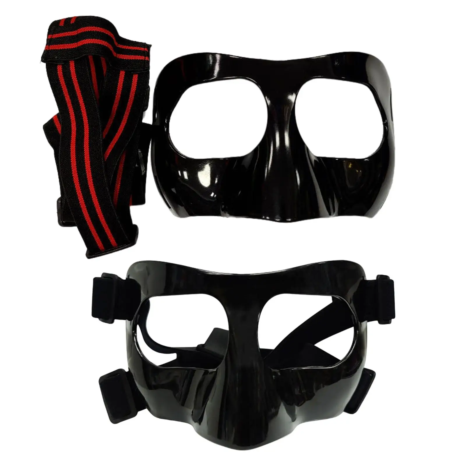 

Face Mask for Broken Nose Adjustable Strap Durable Basketball Masks Nose Guard Faces Shield Face Guard for Softball Women Men