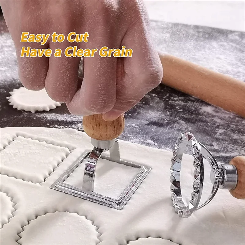 Набор резаков для макаронных изделий Ravioli искусственные равиоли с деревянной