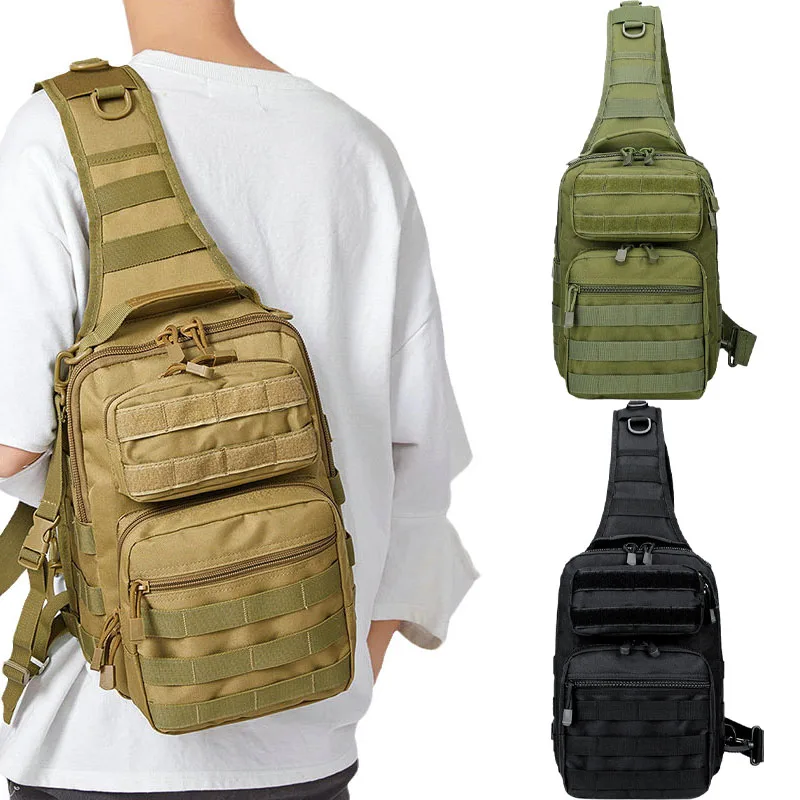 

Tactical Shoulder Bag Men Military Chest Bag Nylon Waterproof Mountaineering Crossbody Outdoor Sport Camping Hunting Bags