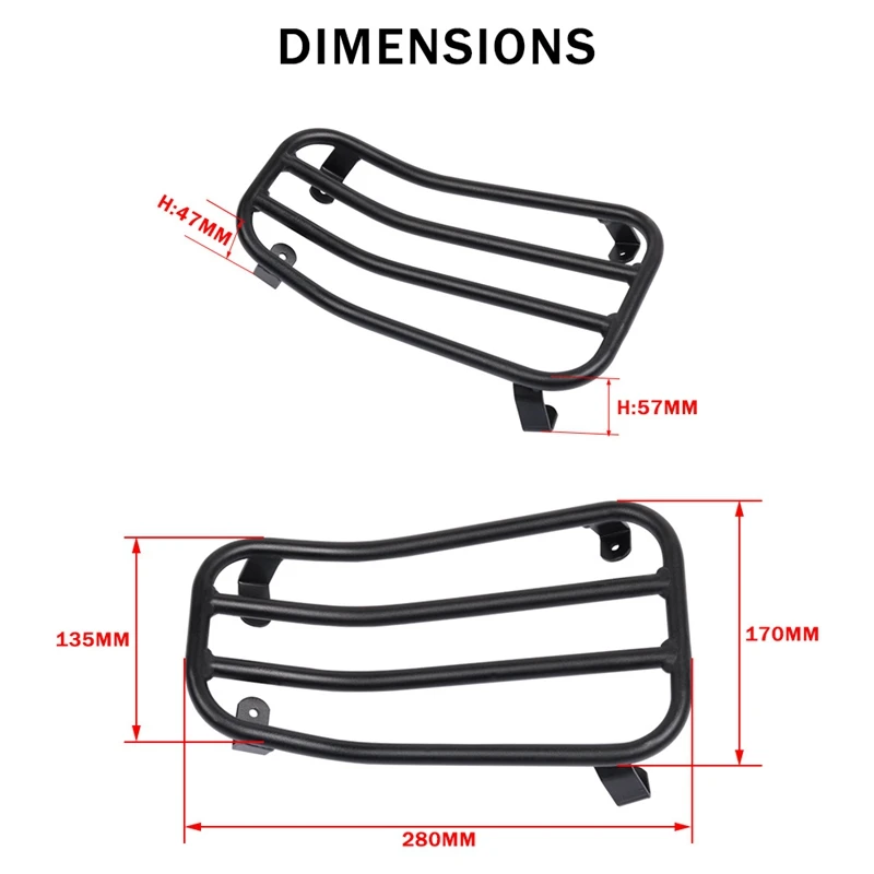 Задняя багажная стойка с ножной педалью кронштейн держатель для VESPA GTS 300 GTS300 GTS-300