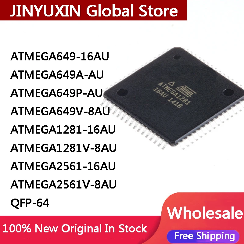 ATMEGA649-16AU ATMEGA649A-AU ATMEGA649P-AU ATMEGA649V-8AU ATMEGA1281-16AU ATMEGA1281V-8AU ATMEGA2561-16AU ATMEGA2561V-8AU QFP-64