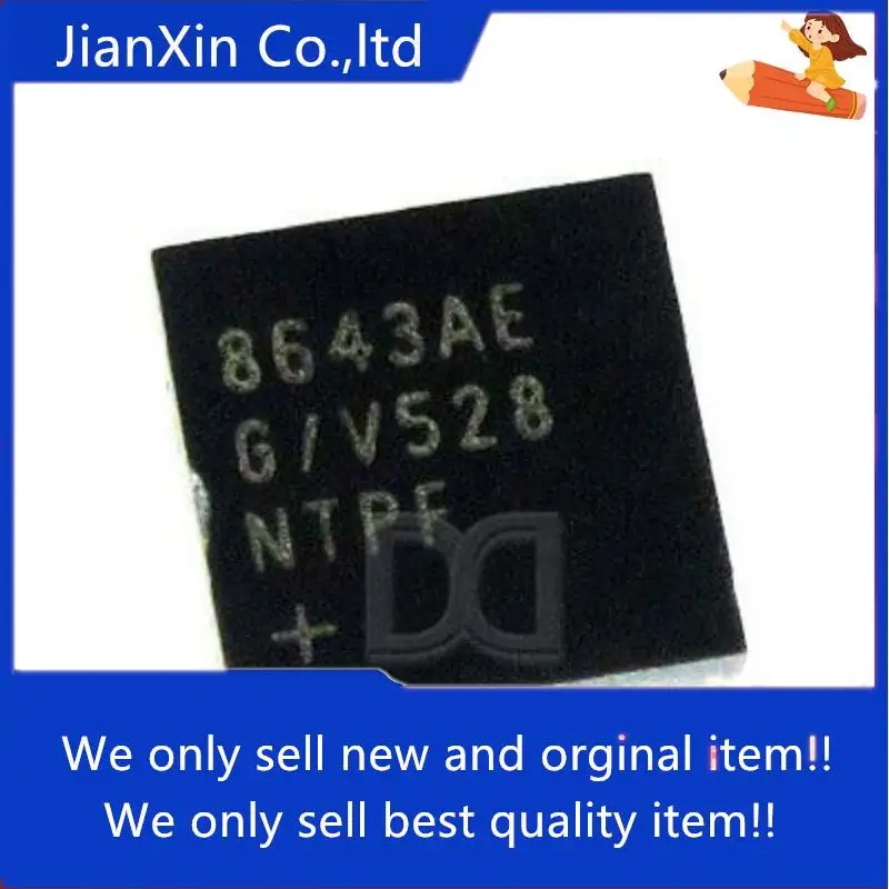 

10pcs 100% orginal new MAX8643AETG+T QFN-24 Silkscreen 8643AE Switching Regulator