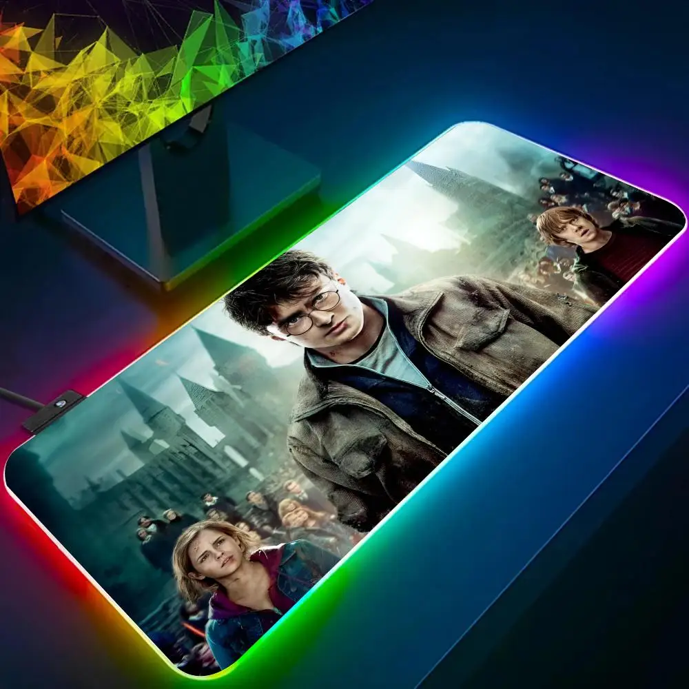 Настольный коврик для мыши Аниме-кольцо H-Harries P-Potters с RGB-подсветкой