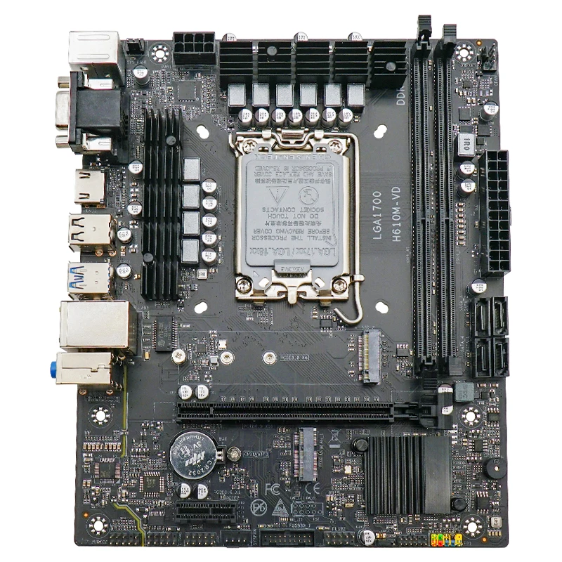 

Высокопроизводительная двухканальная материнская плата DDR4 LGA1700 I9/I7/I5/I3 12th/13th H610 для игрового настольного компьютера с PCIE M.2