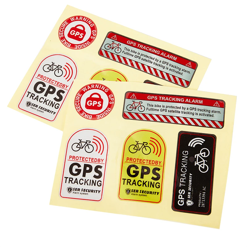 

GPS-трекер с сигнализацией, светоотражающая предупреждающая наклейка с защитой от кражи для мотоцикла и велосипеда