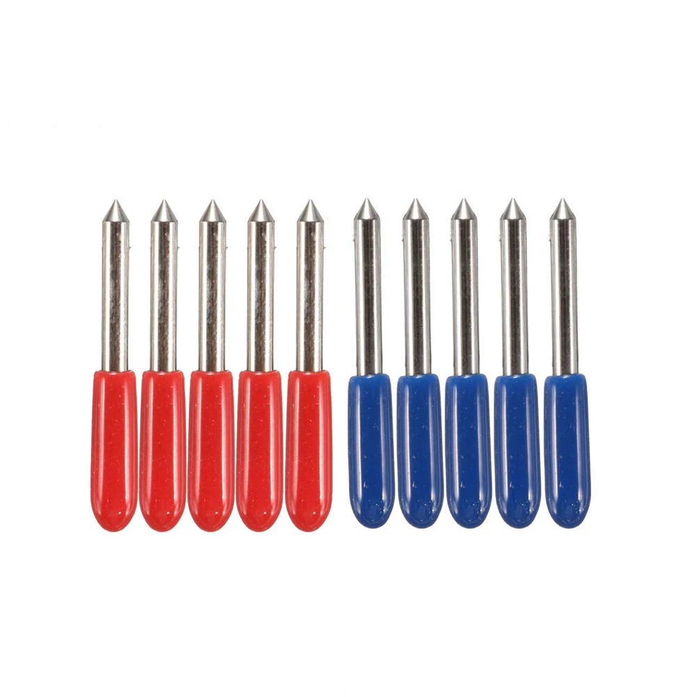 

10pcs 45 And 60 Tungsten Steel Blades 1pc Blade Holder Set Workshop Equipment CuttingTool For Roland/Imported Plotplotter