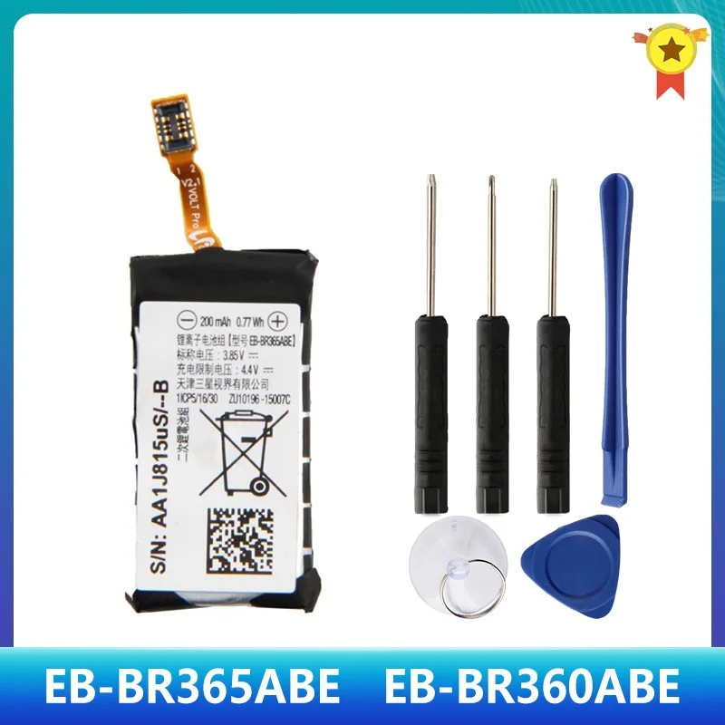 Watch Battery Original EB-BR365ABE for Samsung Gear Fit 2 Pro SM-R365 EB-BR360ABE Gear Fit 2 SM-R360 SCH-R360 Gear Fit SM-R350