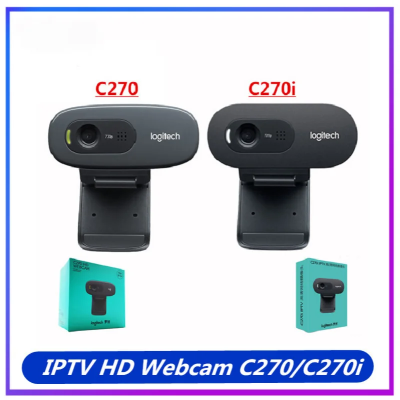 

New C270/C270i HD Video 720P Web Built-in Micphone USB2.0 Computer Camera USB 2.0 logitech Webcam 100% Original
