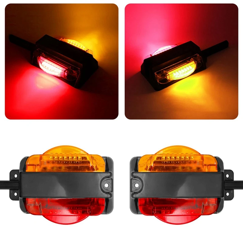 Фонарь для прицепа с задним фонарем желтая Передняя красная задняя фара