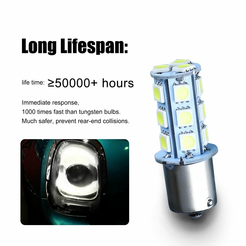 20X Супер белый 6000K 1156 18-SMD Резервный указатель поворота Реверс RV Кемпер Прицеп