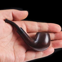 small pipe ebony curved filter mini small pipe ebony solid wood pipe