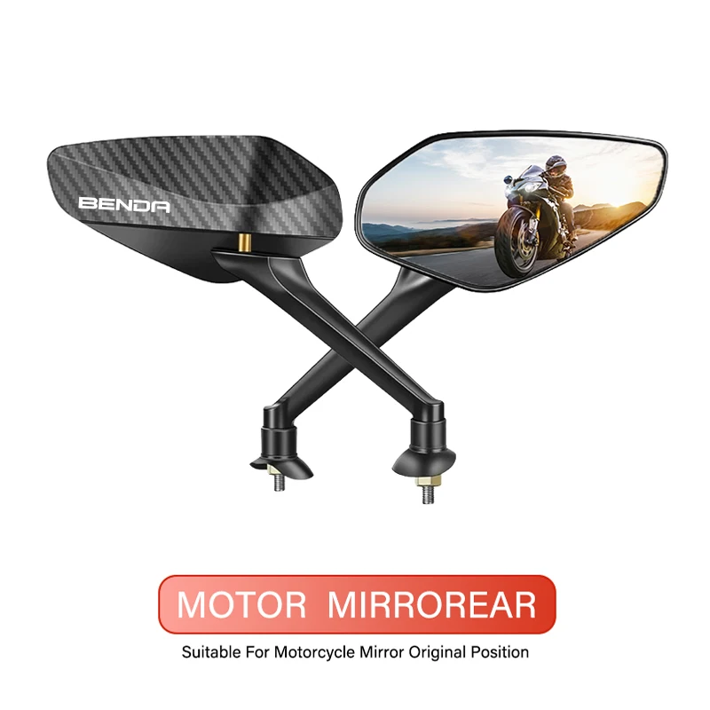 

Выпуклое мотоциклетное зеркало заднего вида с широким обзором для BENDAITALIA BENDA Chinchilla 450 Rock 300 LFS 700 LFC, регулируемое углеродное волокно