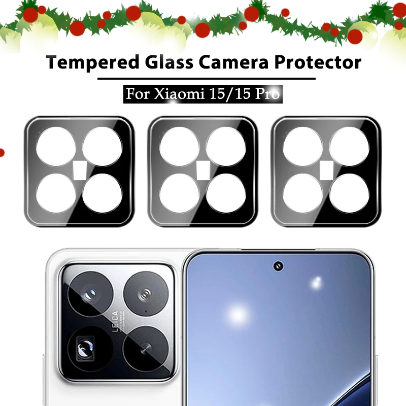 3 шт. для камеры XIaomi 15 14T 14 Pro защитная стеклянная пленка объектива Xiaomi15Pro 15Pro Mi14TPro 3D
