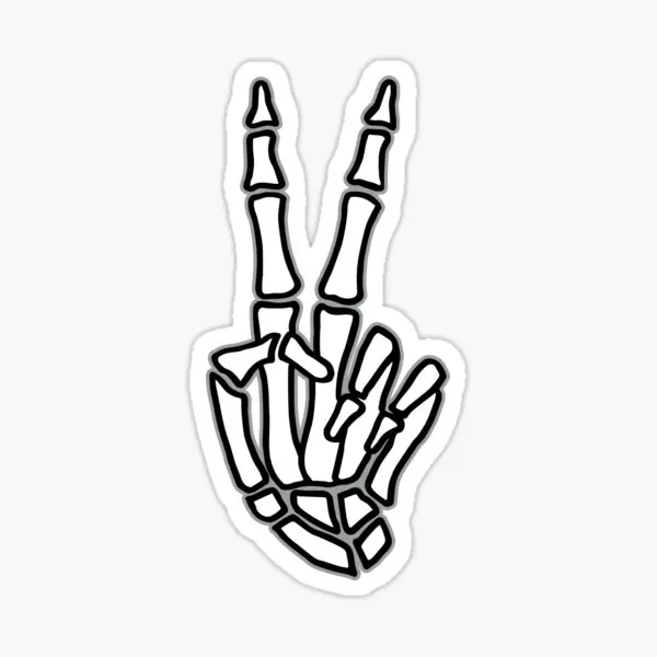 

Peace Skeleton Hand Sign 5PCS Car Stickers for Motorcycle Print Car Funny Kid Cute Home Laptop Living Room Art Fridge