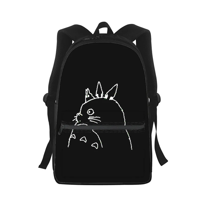 Tonari no Totoro Anime Men Women Backpack 3D Print Fashion Student School Bag Laptop Backpack Kids Travel Shoulder Bag