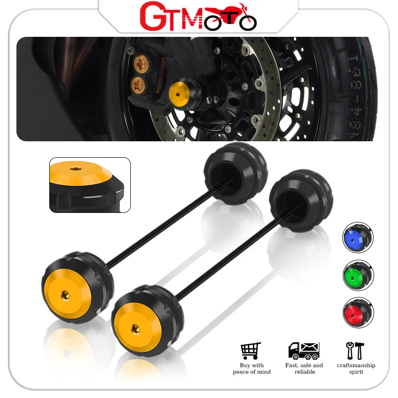Новые аксессуары для мотоциклов передний и задний ползунок вилки оси Защитная
