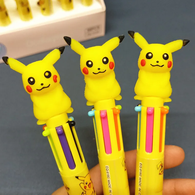 Силиконовая гелевая ручка Pikachu 6 цветов