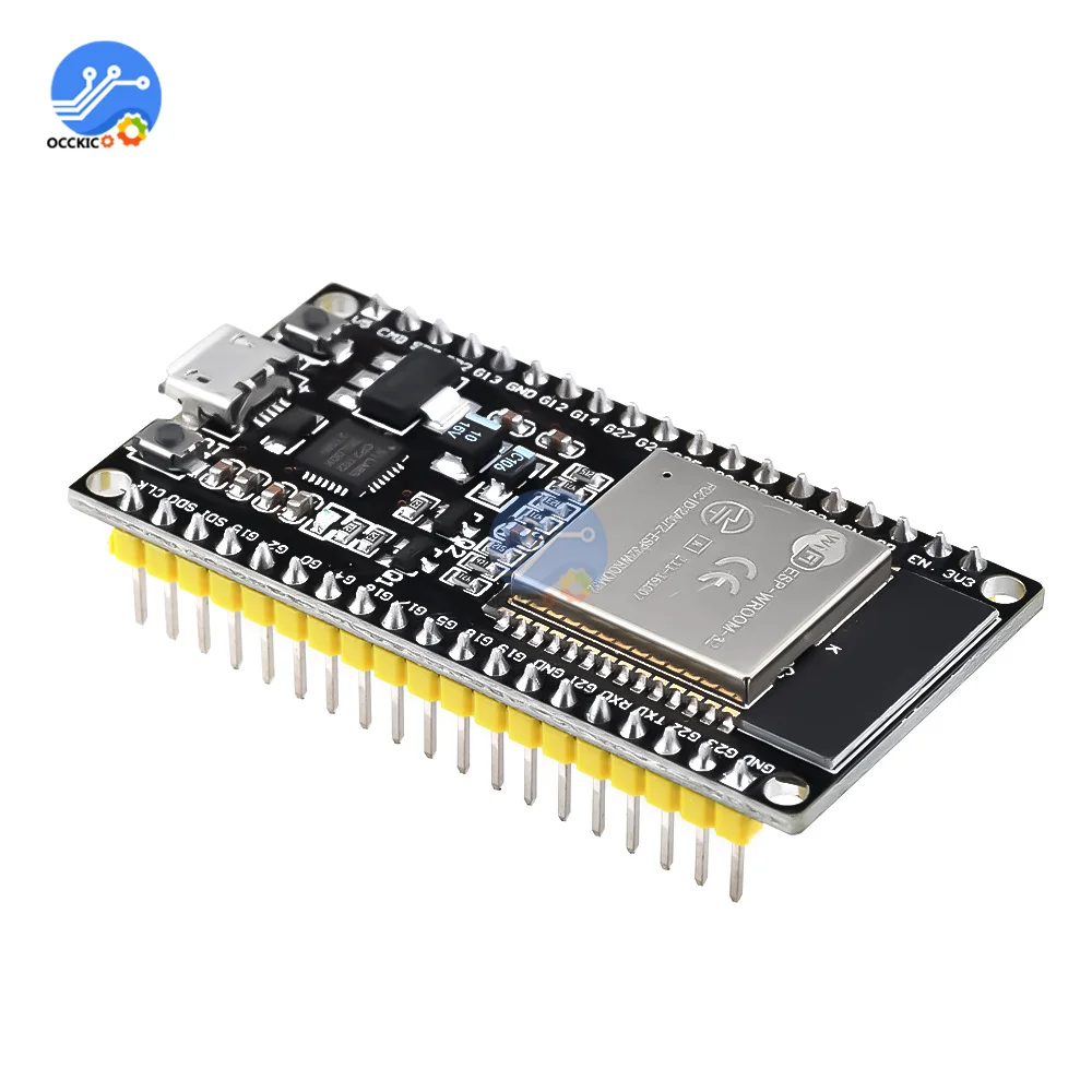 ESP32 Wroom ESP-WROOM-32 WIFI Bluetooth макетная плата Dual Core CPU CP2102 сверхнизкая мощность ESP32S Micro USB для Arduino