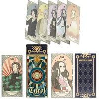 demon slayer tarot cards 22 pcs anime characters game divination kamado tanjirou kamado nezuko game board game taort gift