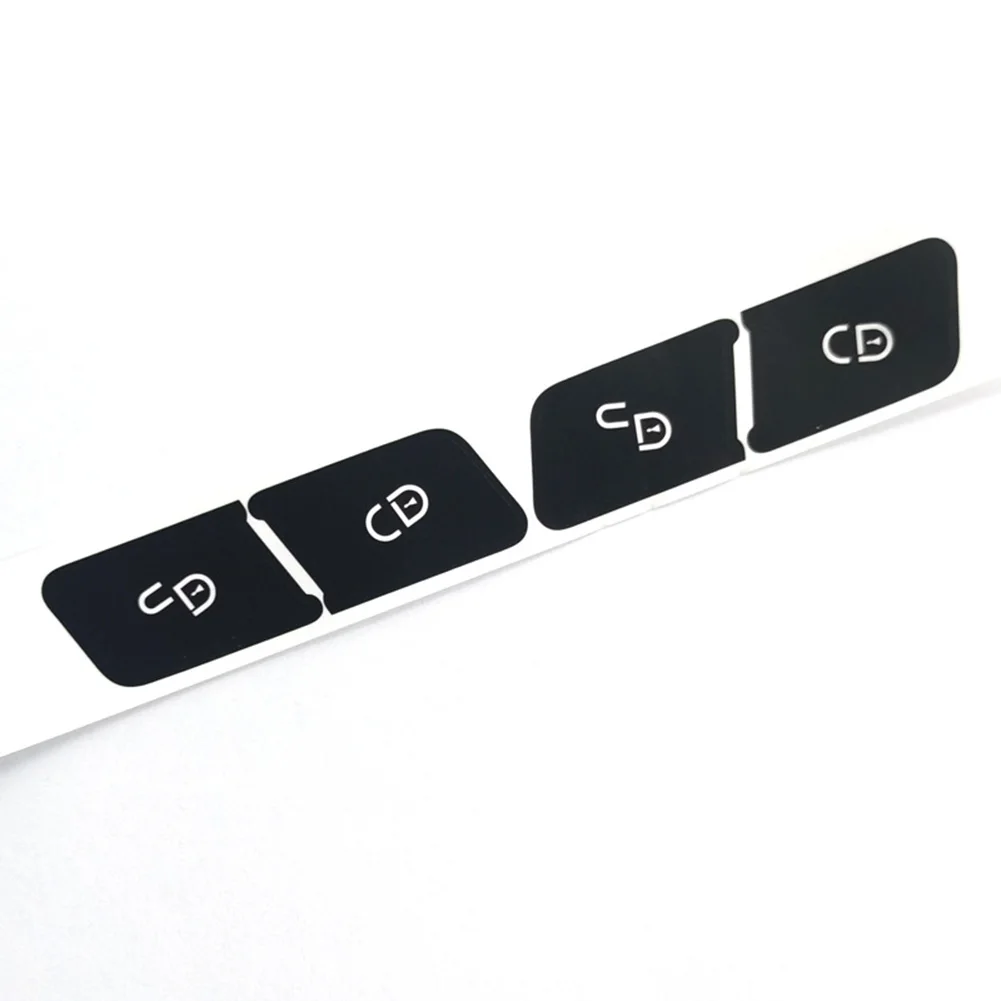 

Repair Stickers Black White Lettering Anti-abscission Door Lock Switch Button Repair Stickers For Mercedes-Benz W204 C300 2007