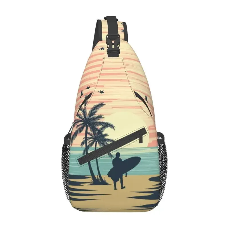 Нагрудная сумка через плечо в стиле ретро для серфинга крутой Летний Пляжный