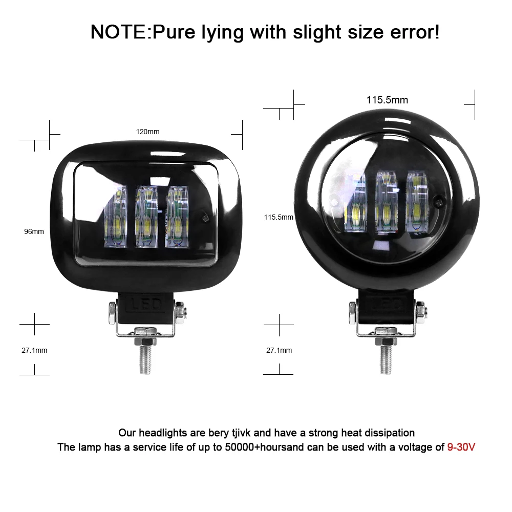 NLpearl 5 дюймов 30 Вт Точечный светильник светодиодный рабочий бар для джипа BMW