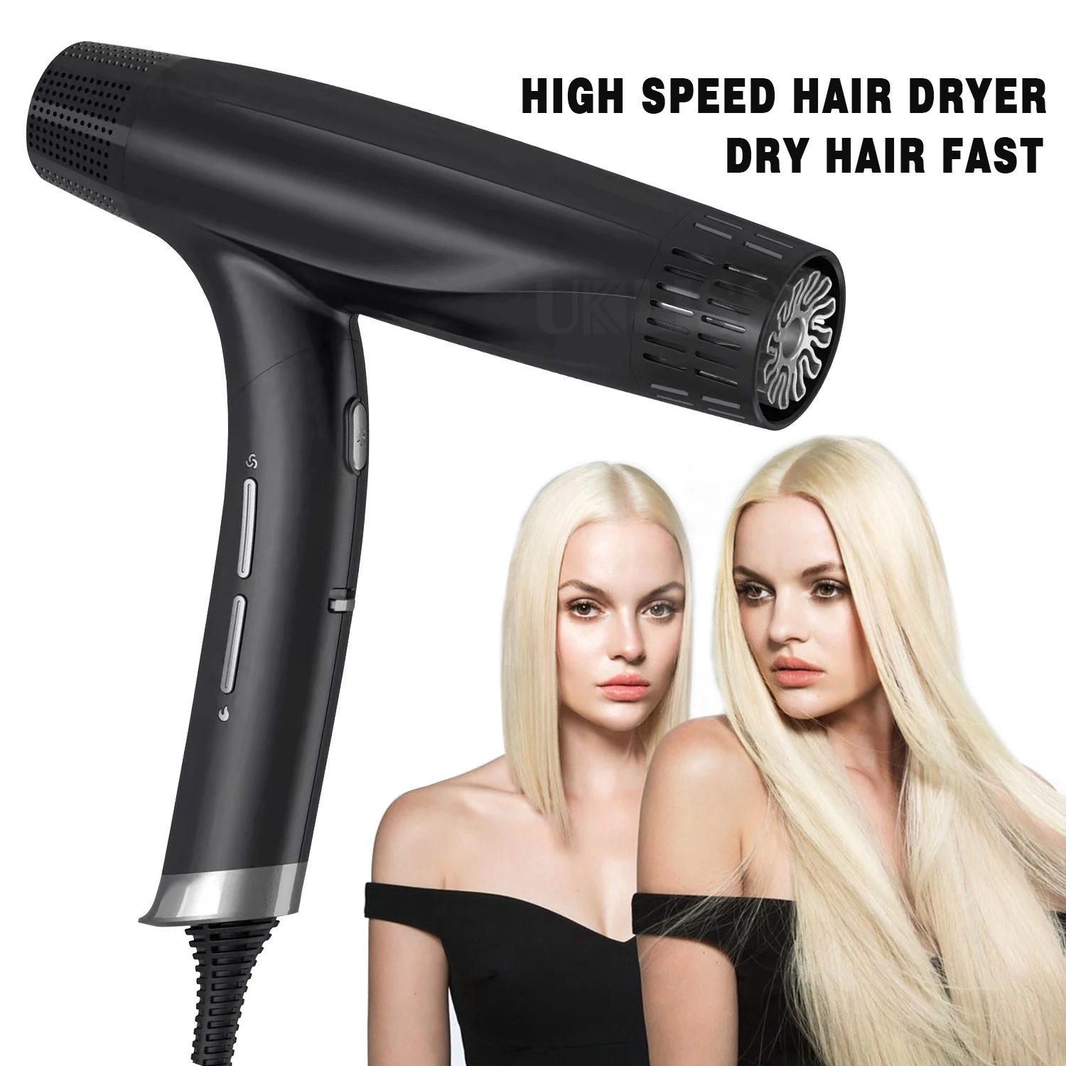 Enlarge 2023 Top Quality 1800W Fast-Drying Hair Dryer For Home Travel Professional Salon Ionic Hair Dryers  Hot Cold Wind Dryer