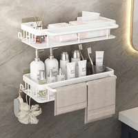 kitchen space aluminum bathroom shelf shelves shampoo shower storage rack kitchen holder organizer bathroom accessories set