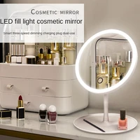 led make up mirror with lamp desktop network red lady fill light small mirror desktop portable small make up mirror