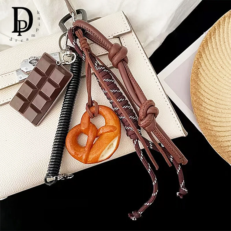 Роскошная повседневная модная сумка с подвеской плетеная веревка кулон в том же