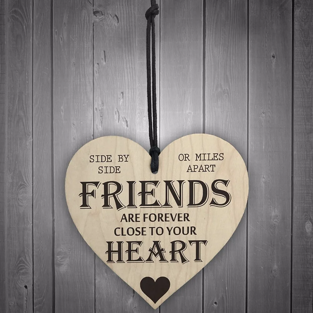 

Деревянный подвесной Знак дружбы «Friends Are Forever» в виде сердца