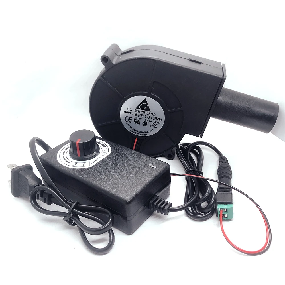 Фото Новый центробежный турбонагнетатель BFB1012VH DC12V 1.8A 9733 9 см с мощным объемом воздуха и адаптером питания №2